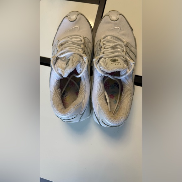 Vintage Nike Shox NZ White Metallic Silver Y2K Aesthetic Women's Size 9 EUR 40.5 - Picture 7 of 11